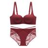 Shisheng seamless bra, small chest gathering, not empty cup, comfortable and sexy no steel ring bra set