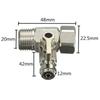 1/2" На 1/4'' С шаровым краном-отсекателем Тройник Вход для фильтра для воды Трехходовой шаровой кран Интегрированный переключатель Аксессуар для фильтра для воды