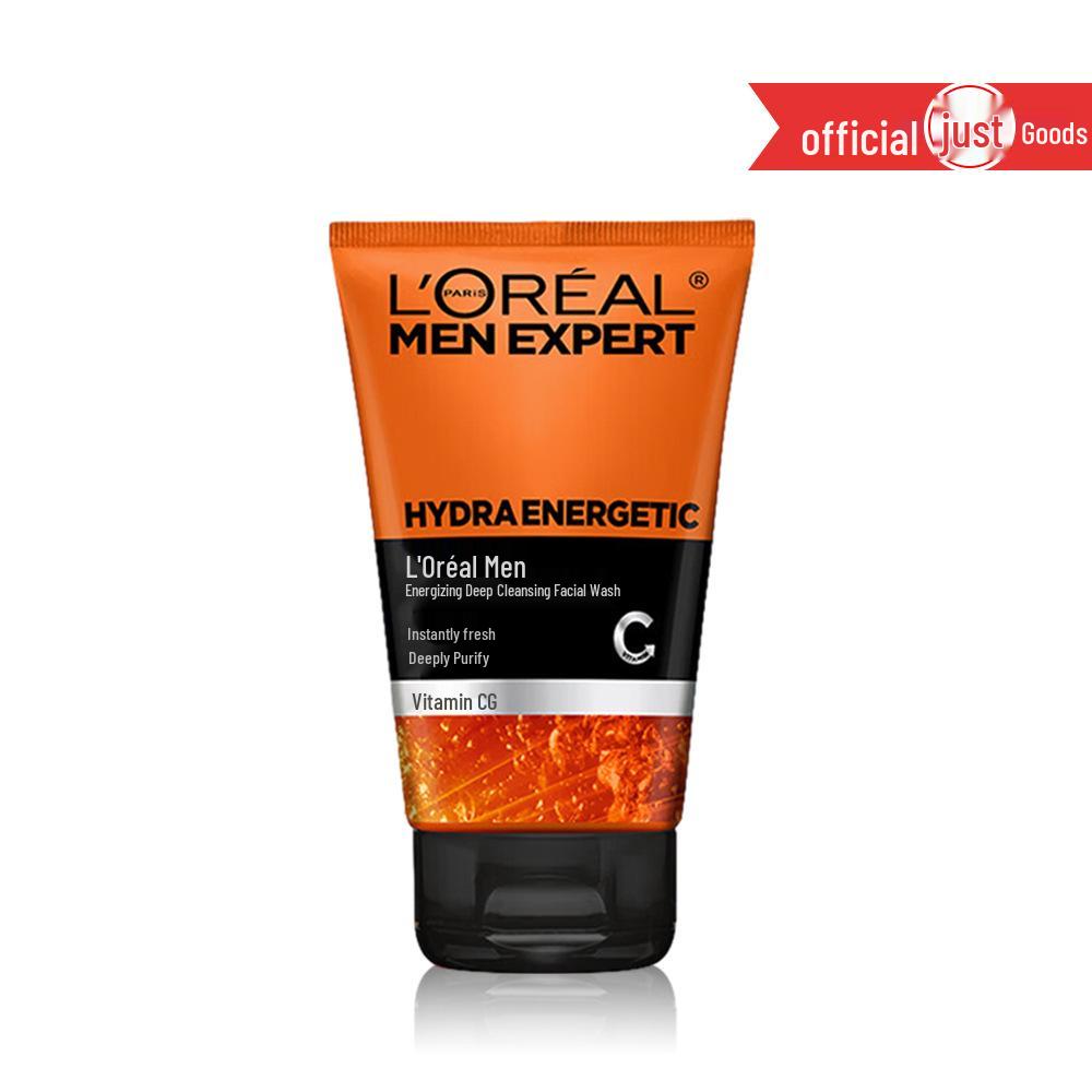 L'Oréal Men Очищающее средство с углем для контроля жирности 100 мл - Освежающий увлажняющий крем с вулканическим камнем