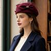 Fedoras Mesh Topper Hat French Style Pillbox Hat Bow Fedora Hat  Cocktail Event
