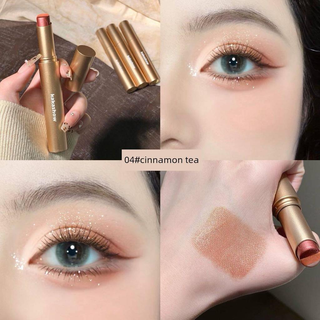 Three-Color Eyeshadow Stick, One-Swipe Application, Everyday Light Makeup, Shimmering Earth Tones, Matte, Beginner-Friendly, 2026 New Model