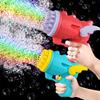 23 Hole Angel Bubble Gun Toy Gatling Bubble Machine Electric Bubble Machine Without Battery and Bubble Water