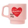 Maebata Кружка Винни-Пух компактная, для посудомоечной машины, пригодна для микроволновой печи, розовая, 300 мл, Disney 52818 D-MF71