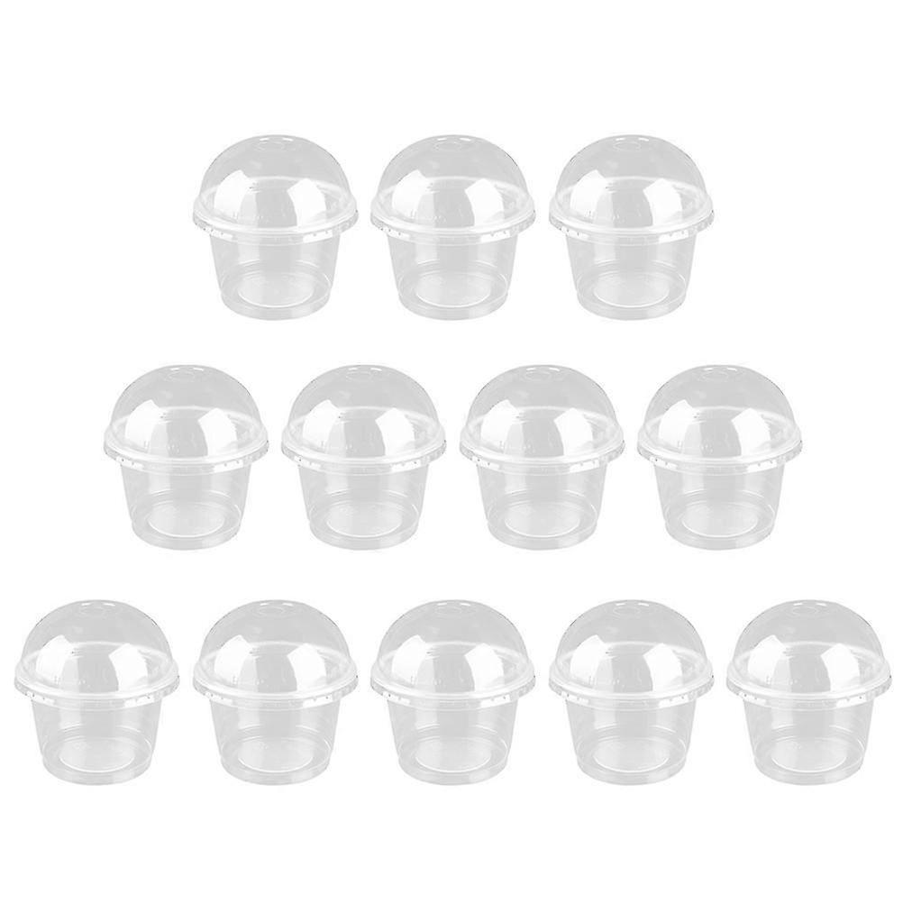 20Pcs Transparent Dessert with Sturdy Lids for Kitchen Use
