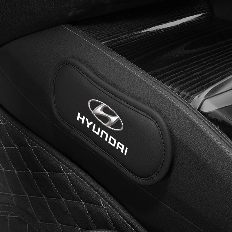 1 шт. Кожаная автомобильная подушка Автомобильная накладка на колени Эластичная подушка для ног из пены с памятью для Hyundai Tucson Solaris I30 Creta IX35 I40 IX20 Veloster