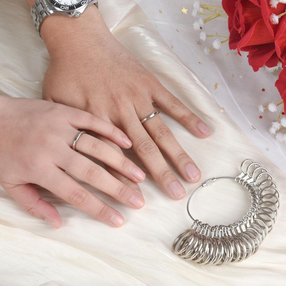 Прочный инструмент для измерения оправки колец с измерителем пальцев для измерения размеров ювелирных изделий