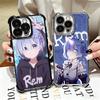 R-Rem Re Zero Аниме Мягкий Чехол Для Телефона Для iPhone 15 16 17 Air 14 Pro Max 16E Plus 13 12 Mini Покрытие Защита От Падения Fundas