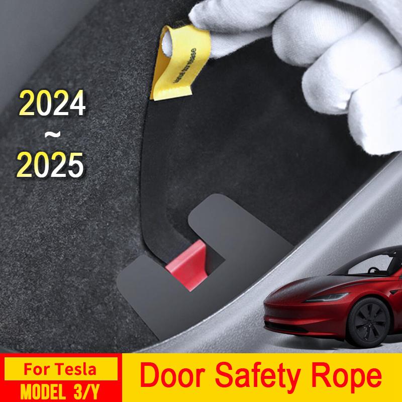 Car Door Emergency Handle Manual Door Release Emergency Safety Pull Rope Emergency Puller for Tesla Model 3 Y Juniper 2025 2024