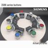 Siemens Green LED Flat Head Push Button 3SB6130-0AB50-1BA0, 3SB6160-0AB60-1BS0