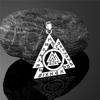 Викинги Руны Валькнут Подвеска Мужская Нержавеющая Сталь Ожерелье Норвежские Украшения Вегвизир Амулет Стимпанк Брелок Прямая Доставка