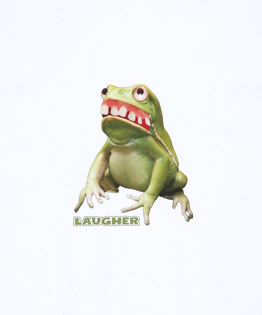LAUGHER Футболка "Уродливая лягушка" - Белая