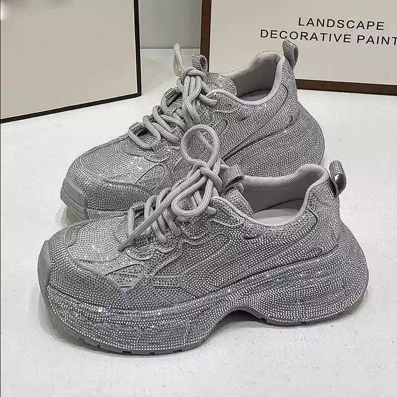 Новые повседневные туфли на толстой подошве, увеличивающие рост, из парижской натуральной кожи ринонет, дышащие папины кроссовки