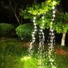 600 LED Solar LED Firefly Bunch Lights Outdoor Copper Wire Garland Light Waterfall String Lights Solar Branch Vine Light