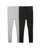 Maternity Pants Cotton Blend Maternity Set of 2 Black Heather Maternity 3L [Prenatal/Postnatal] 10-length Leggings, (adjustable Waist), +