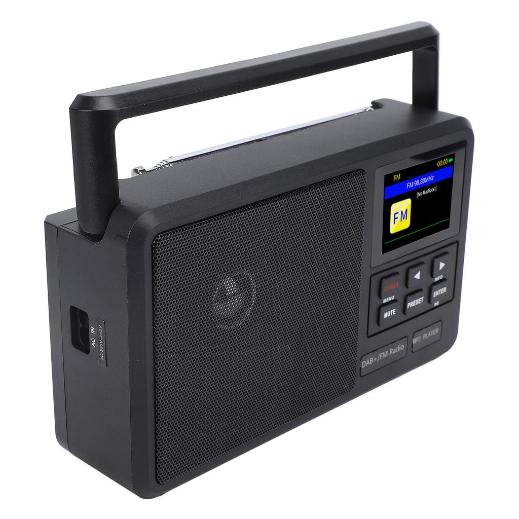 Портативное FM-радио USB BT Большая ручка настройки Таймер отключения Беспроводная точность Интернет DAB FM-радио