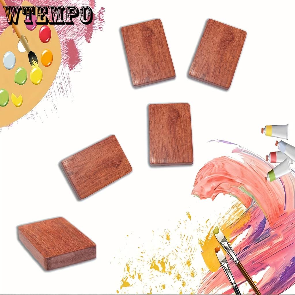 4pcs Redwood Art Deco Unfinished Wood for Wood DIY Handmade Sculpture Arts and Crafts