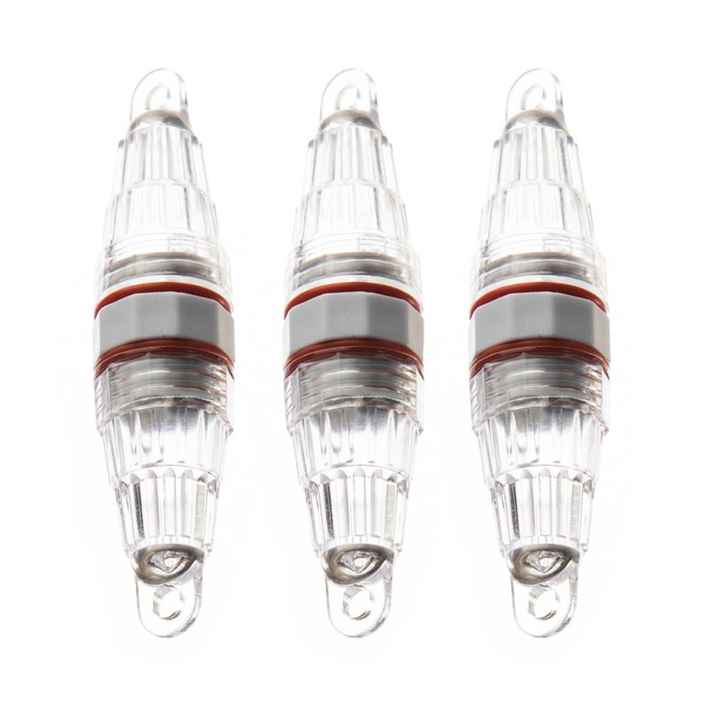 Подводный свет 3 дюйма глубина капли привлекательный свет приманка лампа энергосберегающая двойная головка свет рыболовный мигающий свет