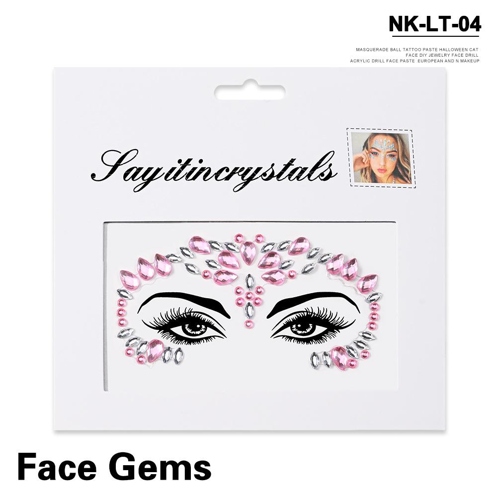 Экологичные Маскарадные Акриловые Наклейки С Бриллиантами