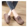 New Leather Korean Version Versatile Lace Up Sponge Cake Autumn Thick Sole Height Increasing Lightweight Sloping Heel Casual Women's Single Shoes
