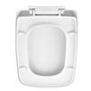Square Toilet Seat PP Thick Toilet Lid Easy to Install Clean Modern Bathroom Accessory for Home Comfort