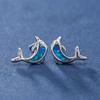 Dolphin Earrings Exquisite and Compact Artistic Student Earrings with Versatile Temperament Goddess Earrings
