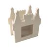 Tirelire - PW International - Château - Bois brut - 9.5x10.5x5 cm - Personnalisable
