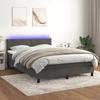 VidaXL Slatted Bed Base with Mattress and LED, Upholstered Bed, Double Bed, Adult Bed for Interior Bedroom, 3134280