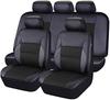 Car Seat Covers Full Set Universal PU Leather Diamond Lattice Styling Waterproof