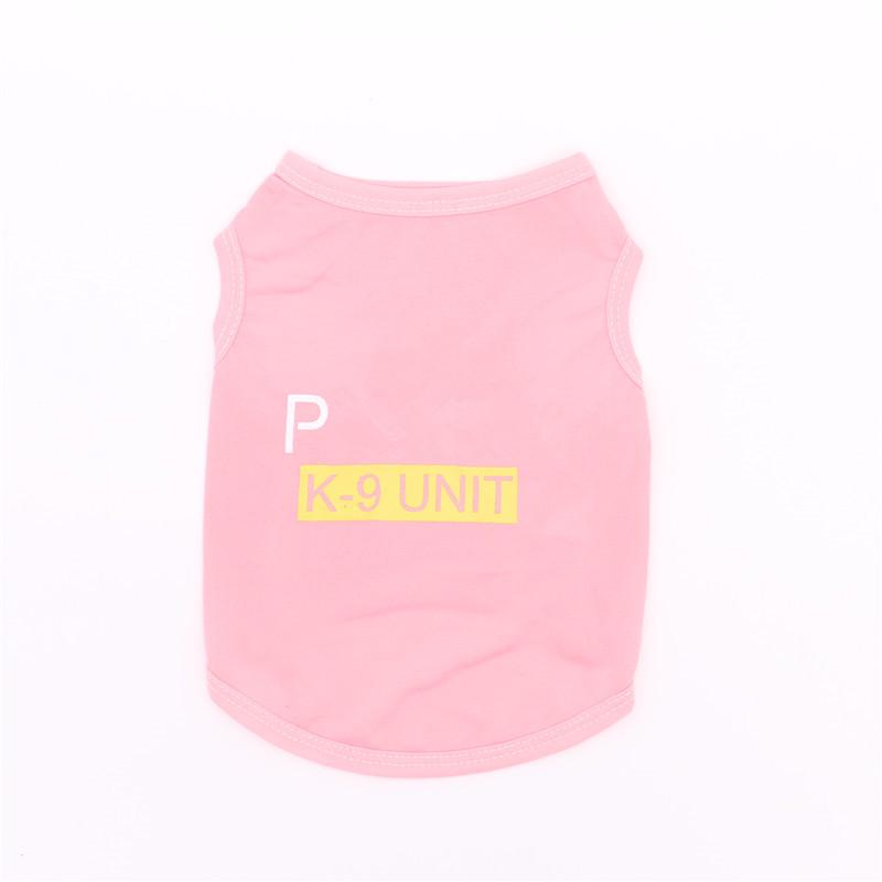 Одежда для домашних животных Летний полиэстер Тонкий жилет Дышащий и прохладный