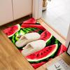1PC Custom Name Watermelon Slices Artwork Theme Floor Mat Ideal for Living Room, Game Rooms, Office, Bedroom, Floor Mat Playful Design