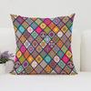 45x45cm Bohemian Style Reversible Printed Pillow Cover Sofa Cushion Cover Chair Waist Cushion Bed Sleeping Pillow Home Gifts