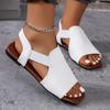 Fashion Women Sandals Soft Pu Leather Flat Sandals For Summer Shoes Women Classics Women's Summer Footwear Comfortable Sandalias Mujer