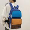 New Backpack Male Junior High School Student Large-capacity Computer Bag College Student Backpack Contrasting Color Splicing Schoolbag