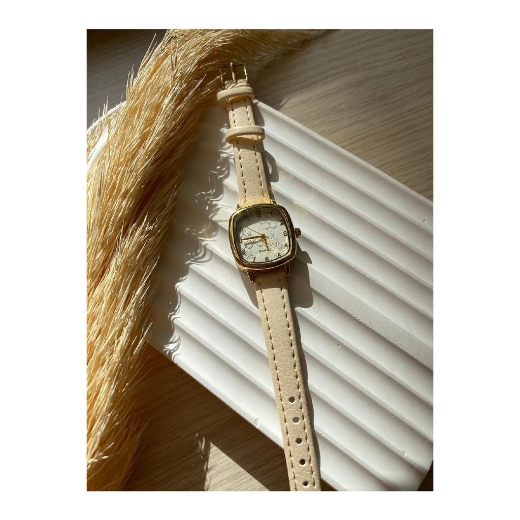 Винтажные женские наручные часы Bs Stilll с кварцевым кожаным ремешком в стиле ретро, ​​1 шт.