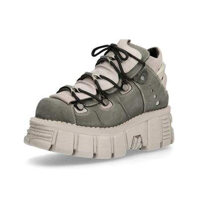 Панк-кеды для мужчин с толстой подошвой, металлическим декором, на шнуровке, повседневная обувь для женщин, готические панк-туфли, толстая подошва, плоские кроссовки, унисекс, 44 45