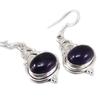 [F7851] - Handmade Silver Earrings 'Charmes' Amethyst Silver - 17x22 Mm