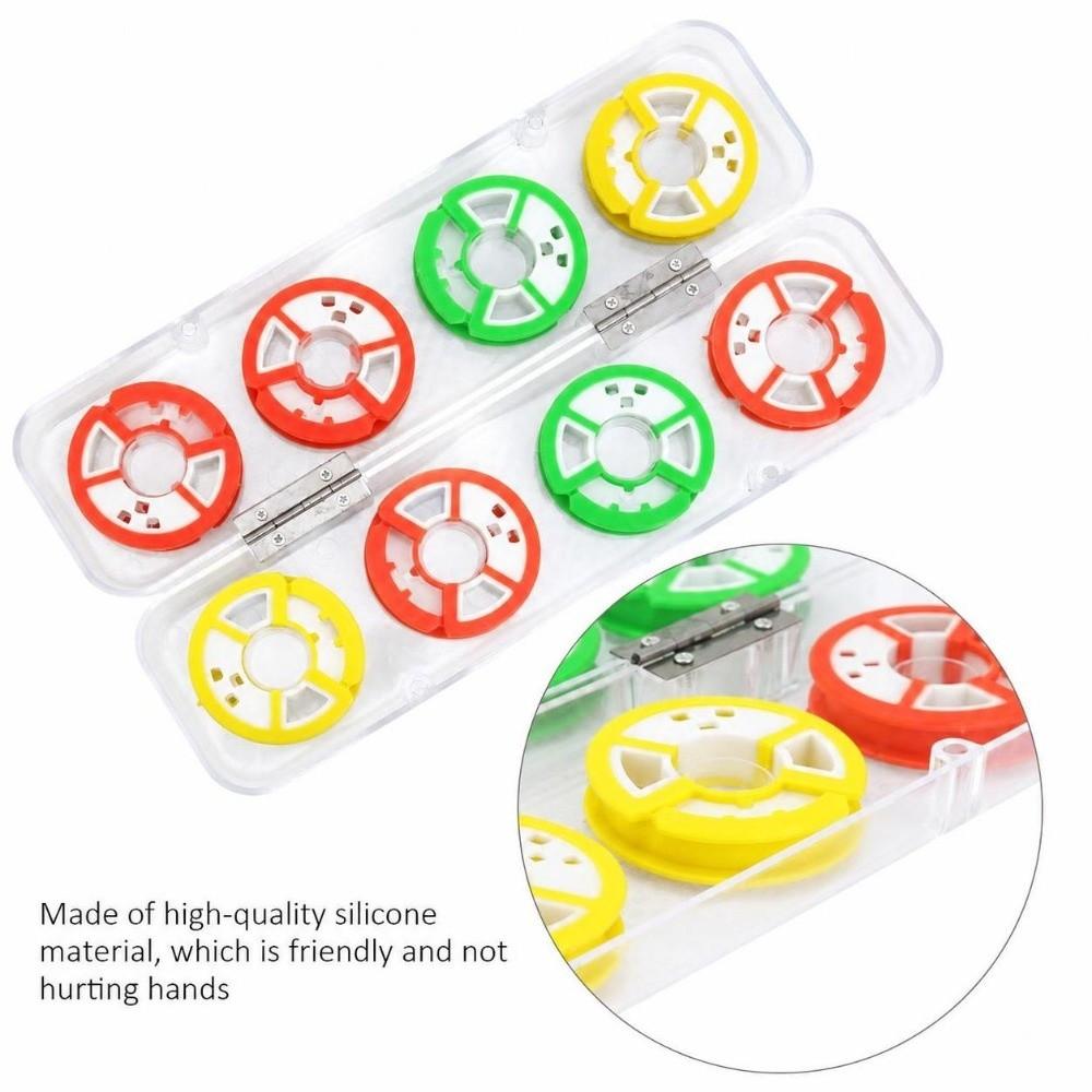 2 Boxes 8/12 Axis Fishing Line Storage Spool Fishing Line Winding Board Tackle Accessories