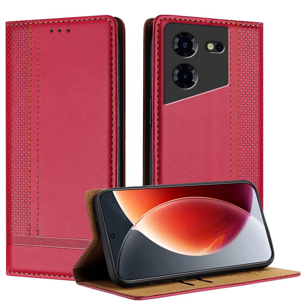 Litchi Grain Emboss Leather Book Case for Tecno Series,Camon 19,Camon 19 Pro 5G,Camon 19 Neo,Spark 9,Pova Neo 2,Pova 4,Pop 7,Spark Go 2023,Spark 10C..