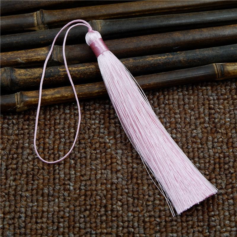 12 см ледяной шелковый бахрома Suizi антикварный длинный подвесной веер с шипами древний ципао ханфу бахрома кулон ручной работы аксессуары