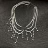 Temperament Belly Layered Imitation Pearl Tassels Body Chain Waist Chain Belt Streetwear Summer Beach Women Body Jewelry