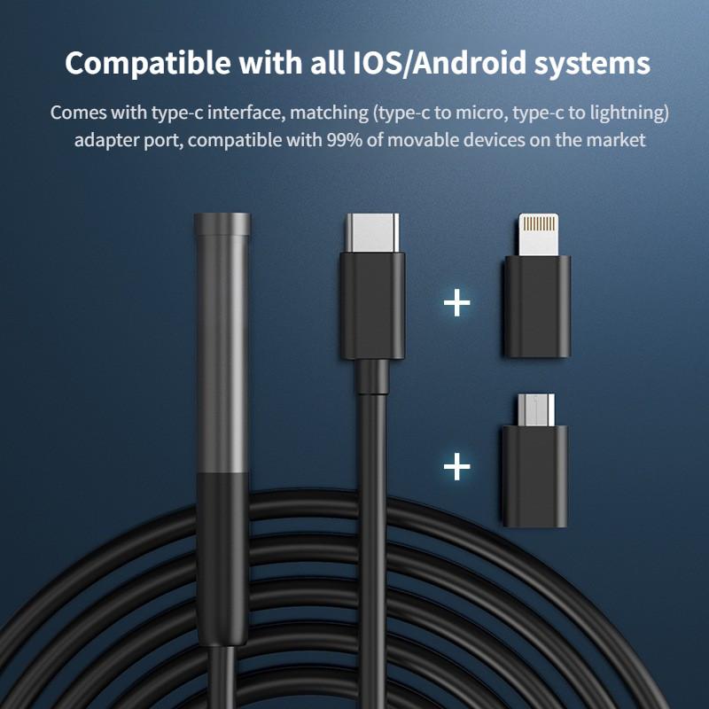 High Definition WiFi Industrial Endoscope Portable 3 In 1 Universal Endoscope Pipeline Detection And Maintenance Equipment