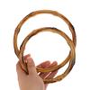 1Pc Bamboo Purse Handle Frame Hanger Diy Bamboo O Bag Handle Bag Straps Replacement Bamboo Handles Handcraft Wooden Rings