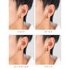 [ChicSilver] black hoop earrings ladies ring earrings men's simple black Inner diameter 10mm Thick accessories