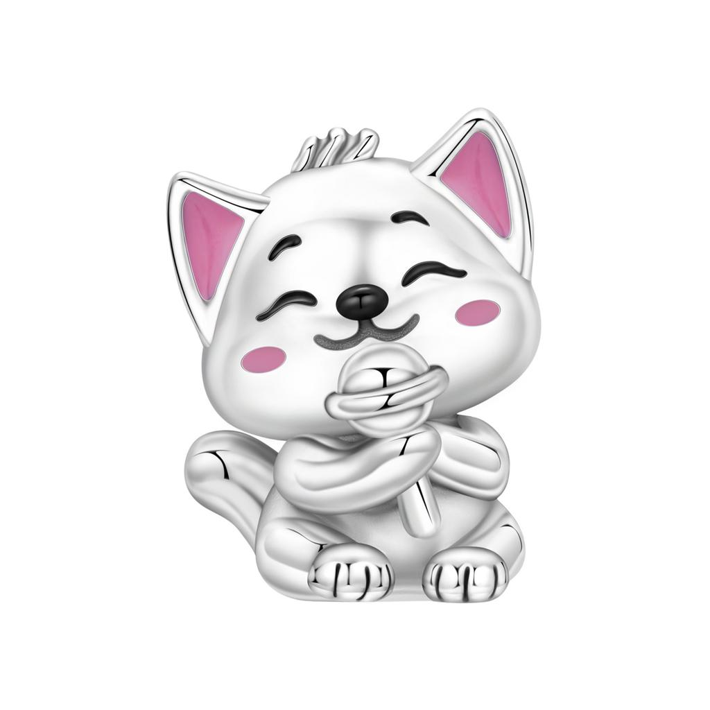 Orstarry 925 Silver Cute Monkey Beads Charm Bracelet Trendy Animal Jewelry DIY Party Gifts