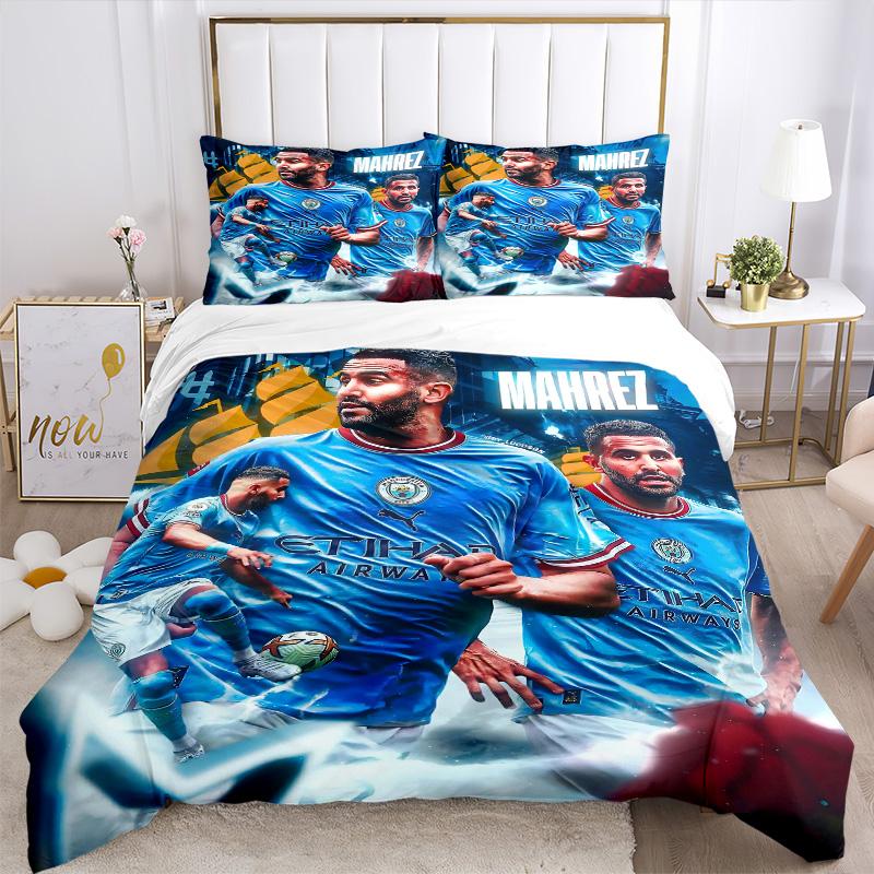 Manchester City Celebration Print 3Pcs Bedding Setduvet Cover With 2 Bedropillowcase Home Birthday Gift