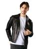SHEEP DOUBLE RIDERS F Men's Jacket, Black, 010, WEB&DEPOT Exclusive, 783-4950024