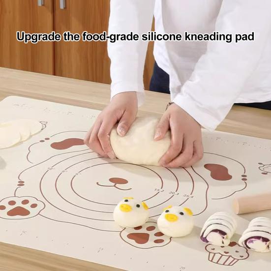 Силиконовый коврик для выпечки, лист, коврик для замешивания теста с разметкой, кухонный коврик для раскатывания, коврик для приготовления печенья, пиццы, мастики