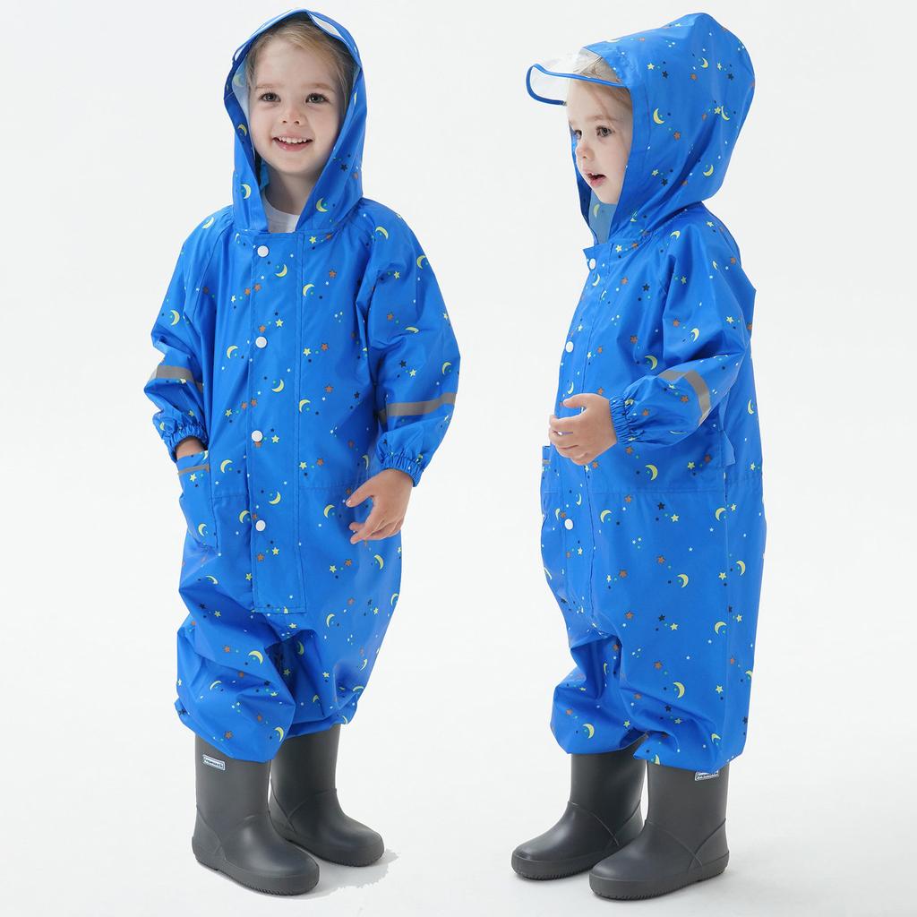 Детская куртка унисекс с капюшоном, ветрозащитный и водонепроницаемый плащ для девочек и мальчиков, маска