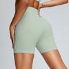 Women's Solid Color Hip Lifting And Abdominal Tightening Yoga Pants Quarter Tight Sports Shorts