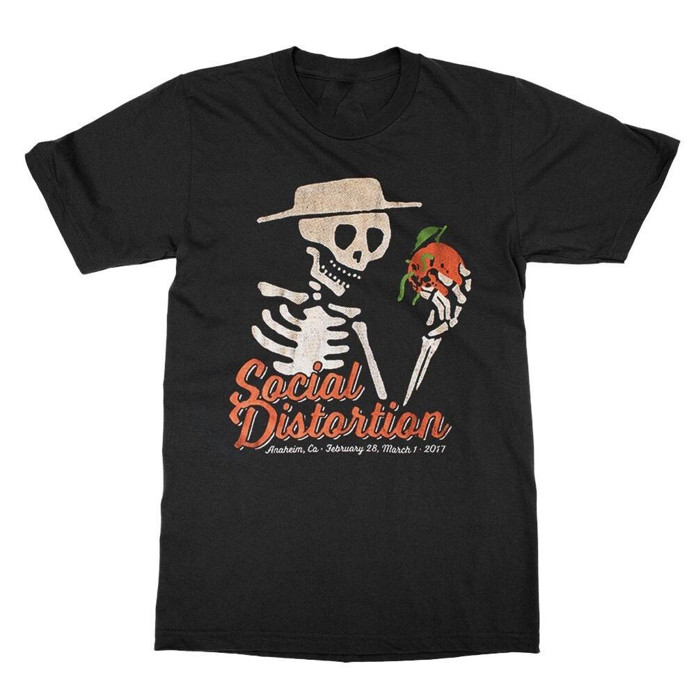 Новая SOCIAL DISTORTION Плесень Апельсин Хлопок Черный Мужская S-234XL Футболка BT359 Унисекс Футболка
